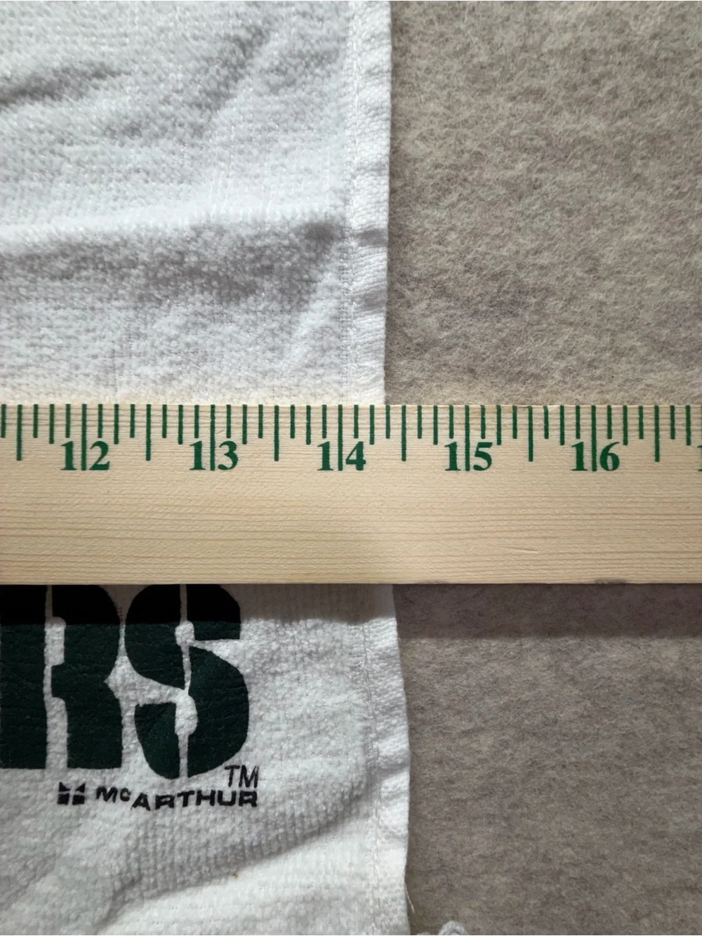 Vintage Green Bay Packers White Logo Hand Towel